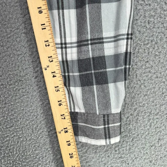 DULUTH ALASKAN HARDGEAR Shirt Women XL Windowpane Plaid Button Up Long Sleeve - Picture 11 of 16